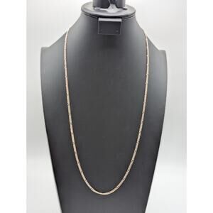 925 Sterling Silver Italy 30.5" 3mm Figaro Chain 13.17g